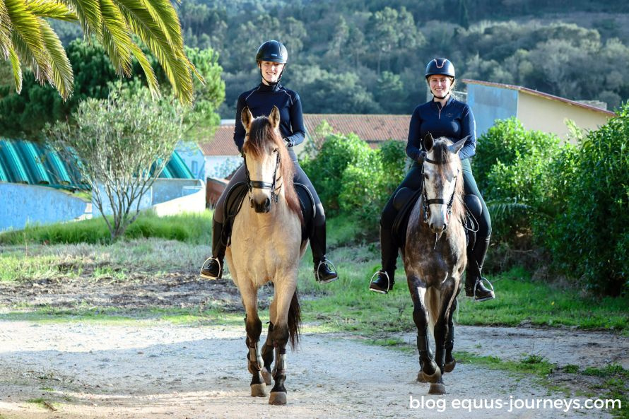 Dressage holiday in Portugal featuring Hanneke and Jetske