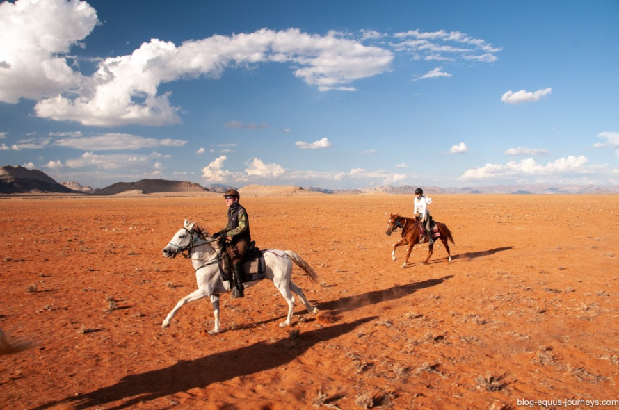 Riding in Namibia