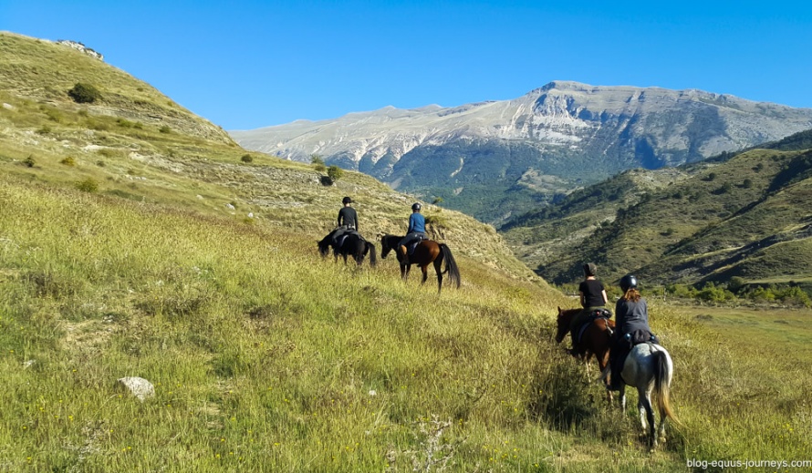 Blue skies and a spectacular view in Albania