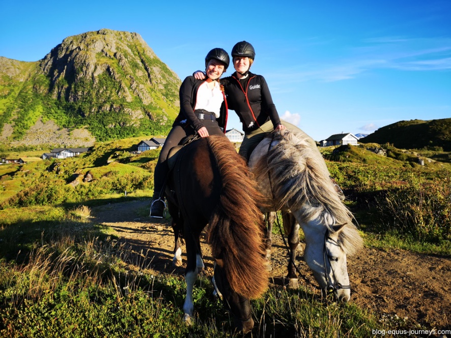 Making new friends on a horseback vacation in Norway