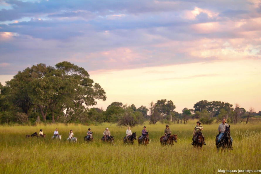 Riding with David Foot in the Okavango Delta, Botswana
