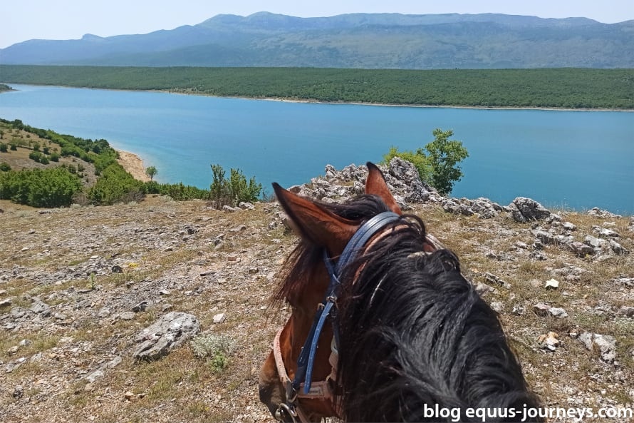 Peruca lake on the Krka trail, Croatia