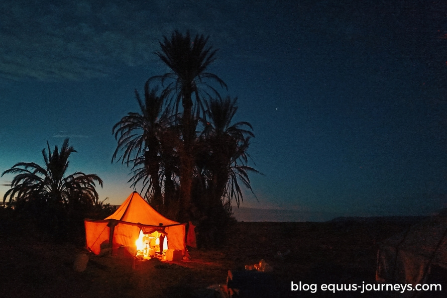 Camp at night