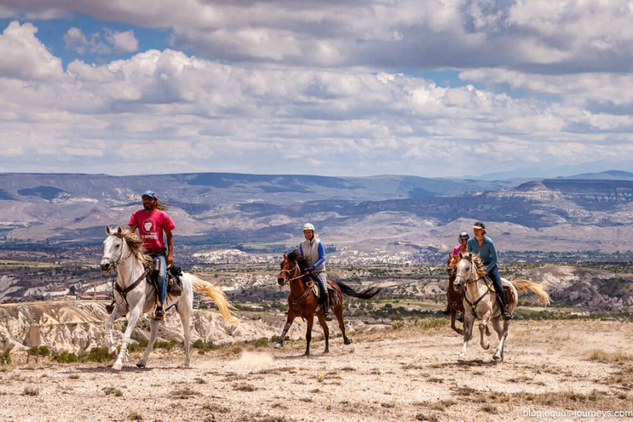 Fast riding in Cappadocia, Turkey