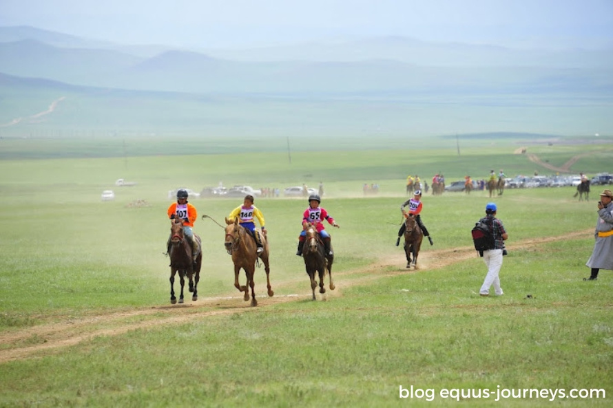 Horse racing in the Nadaam festival