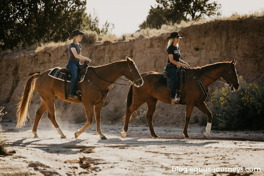 Two cowgirls in New Mexico