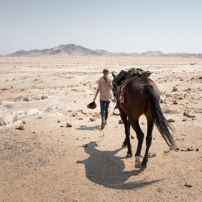 Photographer Teagan Cunniffe in Namibia