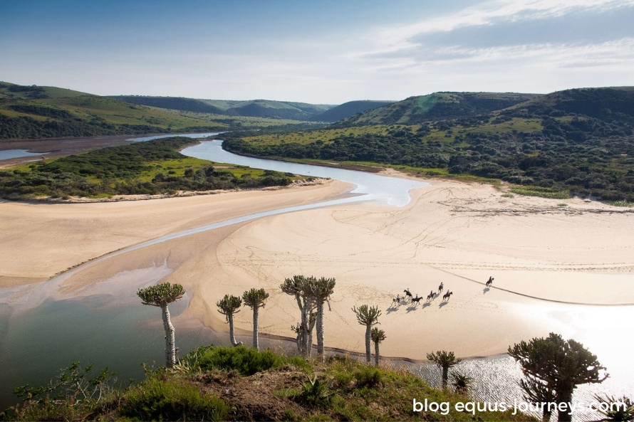 Riders on a beach in the Wild Coast