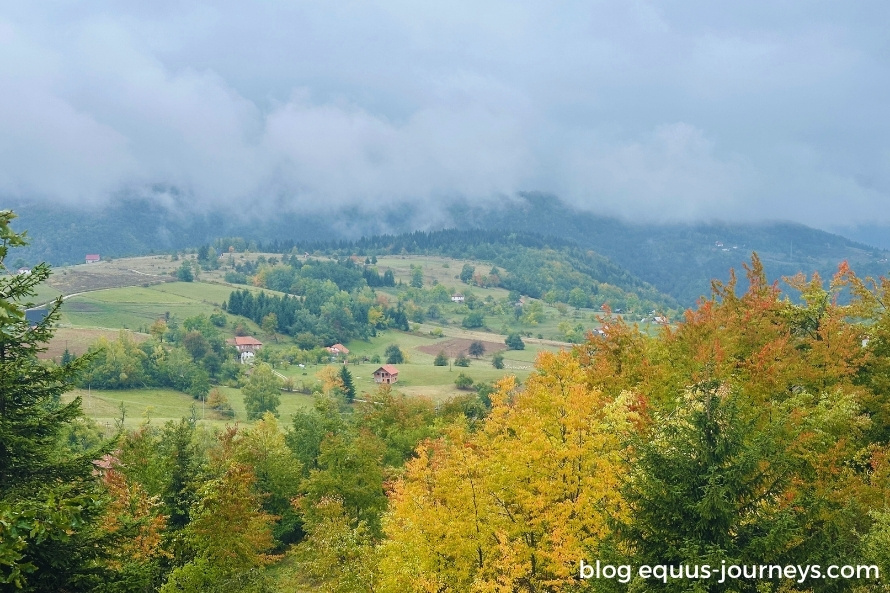 The small village in the morning