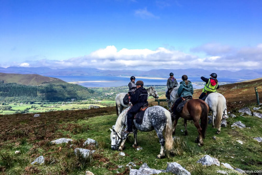 Trail riding along the Ring of Kerry, Ireland