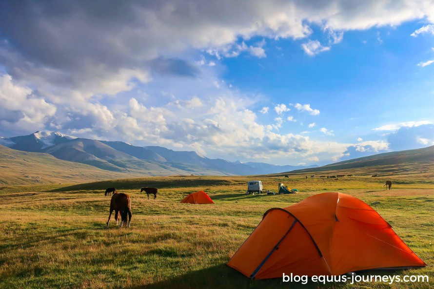 Camping in the Celestial Mountains of Kyrgyzstan