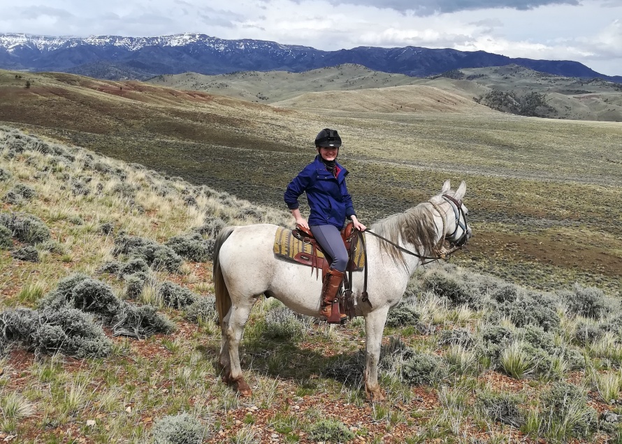 Trail riding at Bitterroot Ranch, near Yellowstone