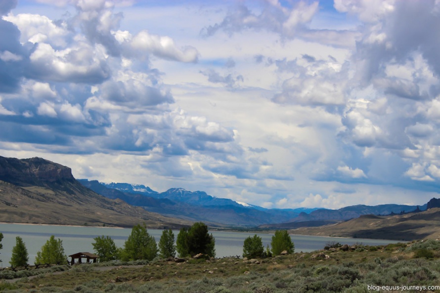 Buffalo Bill reservoir, East Entrance from Cody