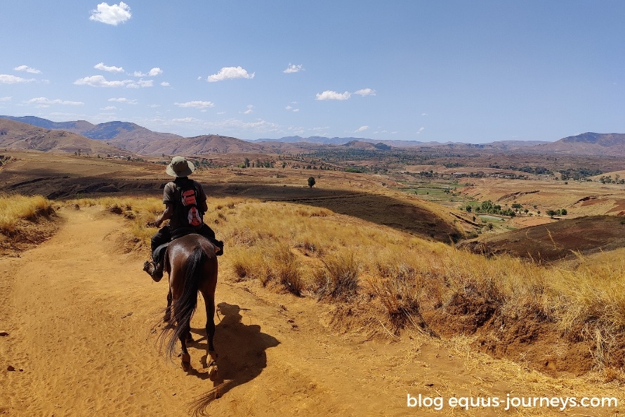 Rider in a mountainous setting in Madagascar